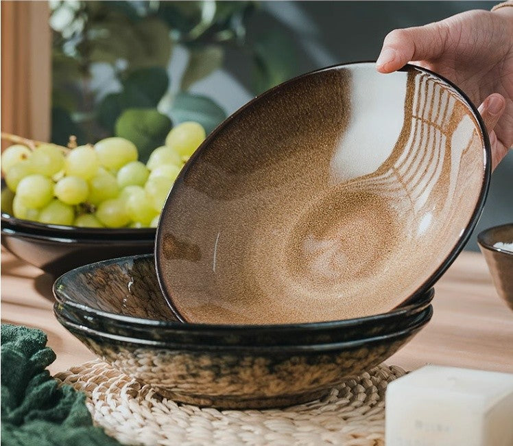 Wildglaze Deep Ceramic Dinner Plate