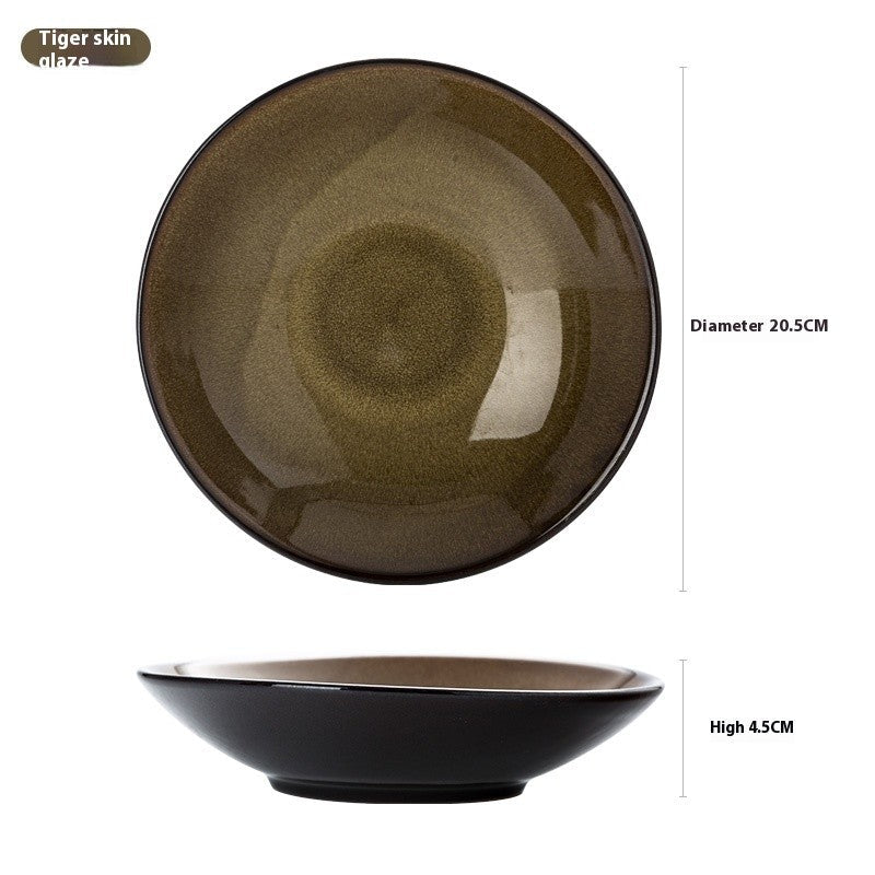 Wildglaze Deep Ceramic Dinner Plate