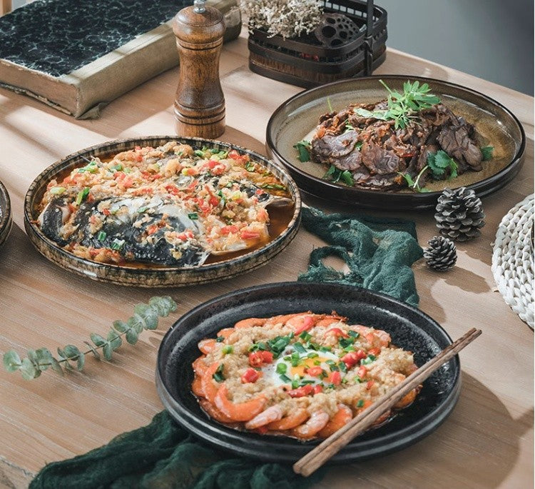 Wild Glaze Fusion Art Plate