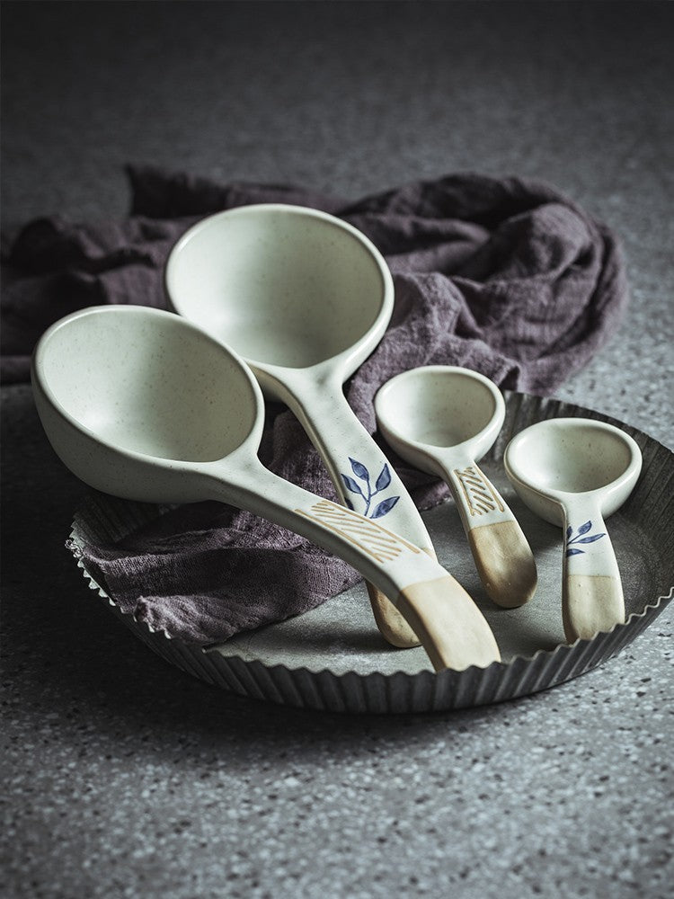 Willowcrest Ceramic Long Spoon