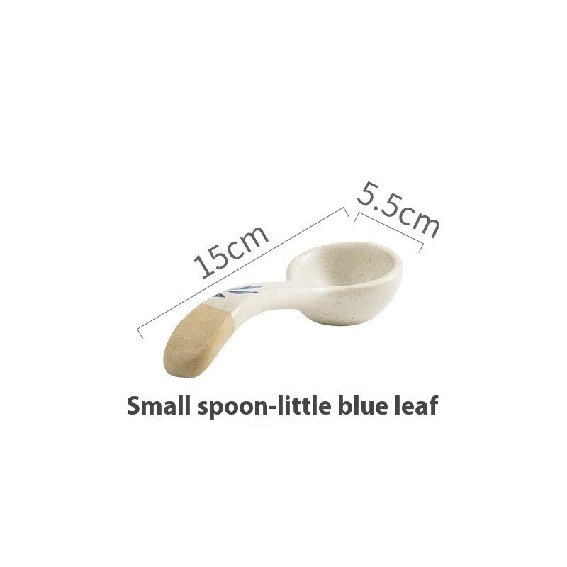 Willowcrest Ceramic Long Spoon